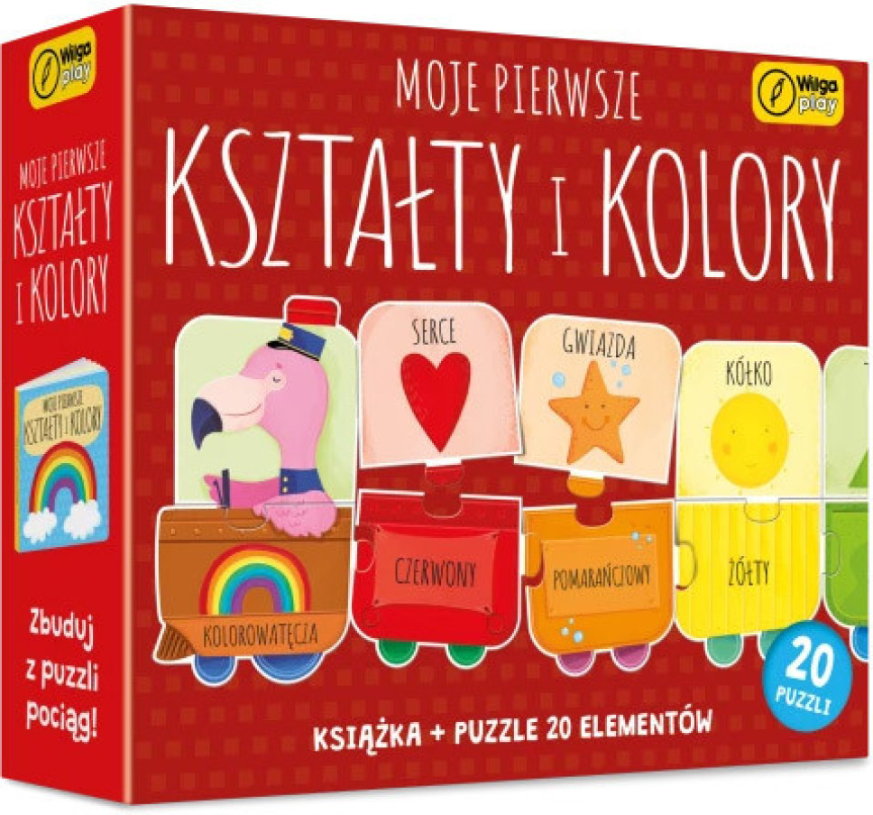 Moje pierwsze kształty i kolory. Puzzle + książka
