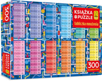 Tabliczka mnożenia. Puzzle 300 elementów + książka