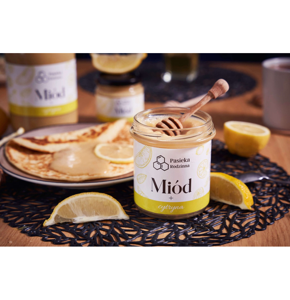 Miód z cytryną 410g Pasieka Radzinna