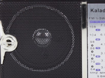 Radio przenośne kuchenne retro sieciowe czarne