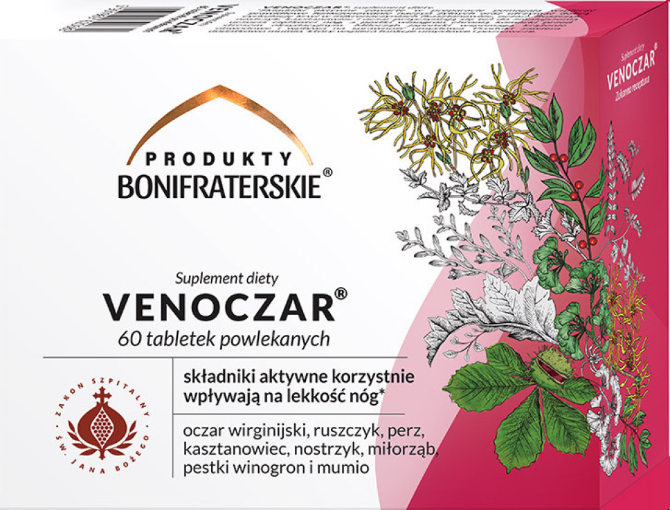 Venoczar Tabletki. Suplement diety, 60 tabletek