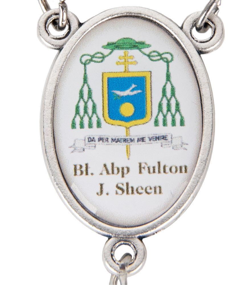 Różaniec ku czci bł. Abp. Fultona J. Sheena Fuksja