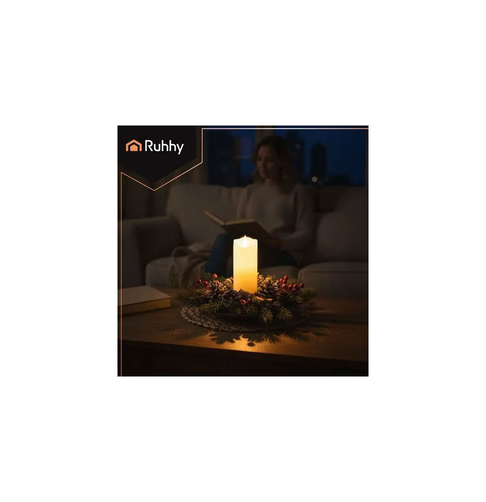 Świeczka/wkład LED 17x5cm bezpieczny wkład do zniczy/stroików/lampek
