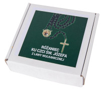 Różaniec ku czci św. Józefa z lawy wulkanicznej