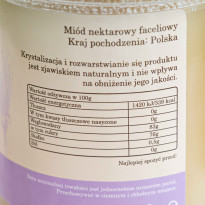 Miód faceliowy 410g