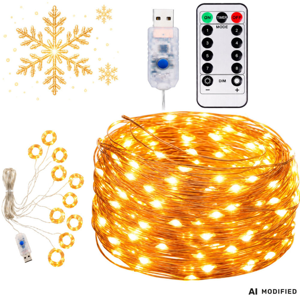 Kurtyna świetlna mikro 300 LED druciki 3x3