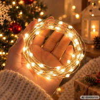 Kurtyna świetlna mikro 300 LED druciki 3x3