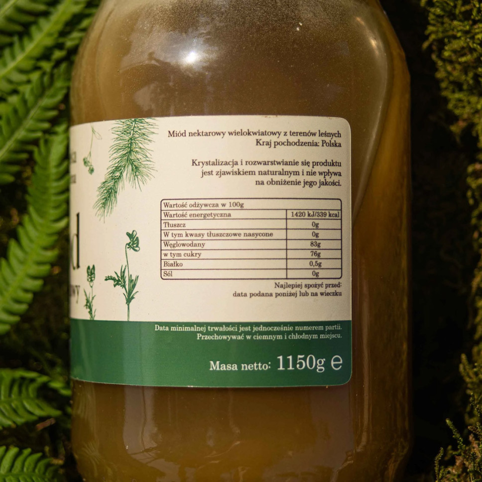 Miód leśny wielokwiatowy 1150g