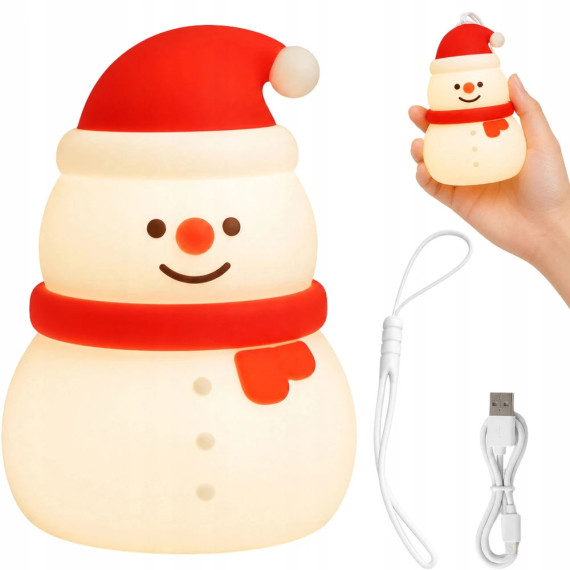 Lampka świąteczna bałwan LED USB
