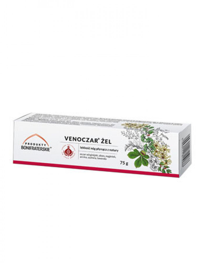 Venoczar żel. Kosmetyk, 75 g - Produkty Bonifraterskie
