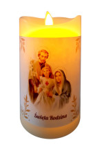 Świeca LED Święta Rodzina - z ruchomym płomieniem