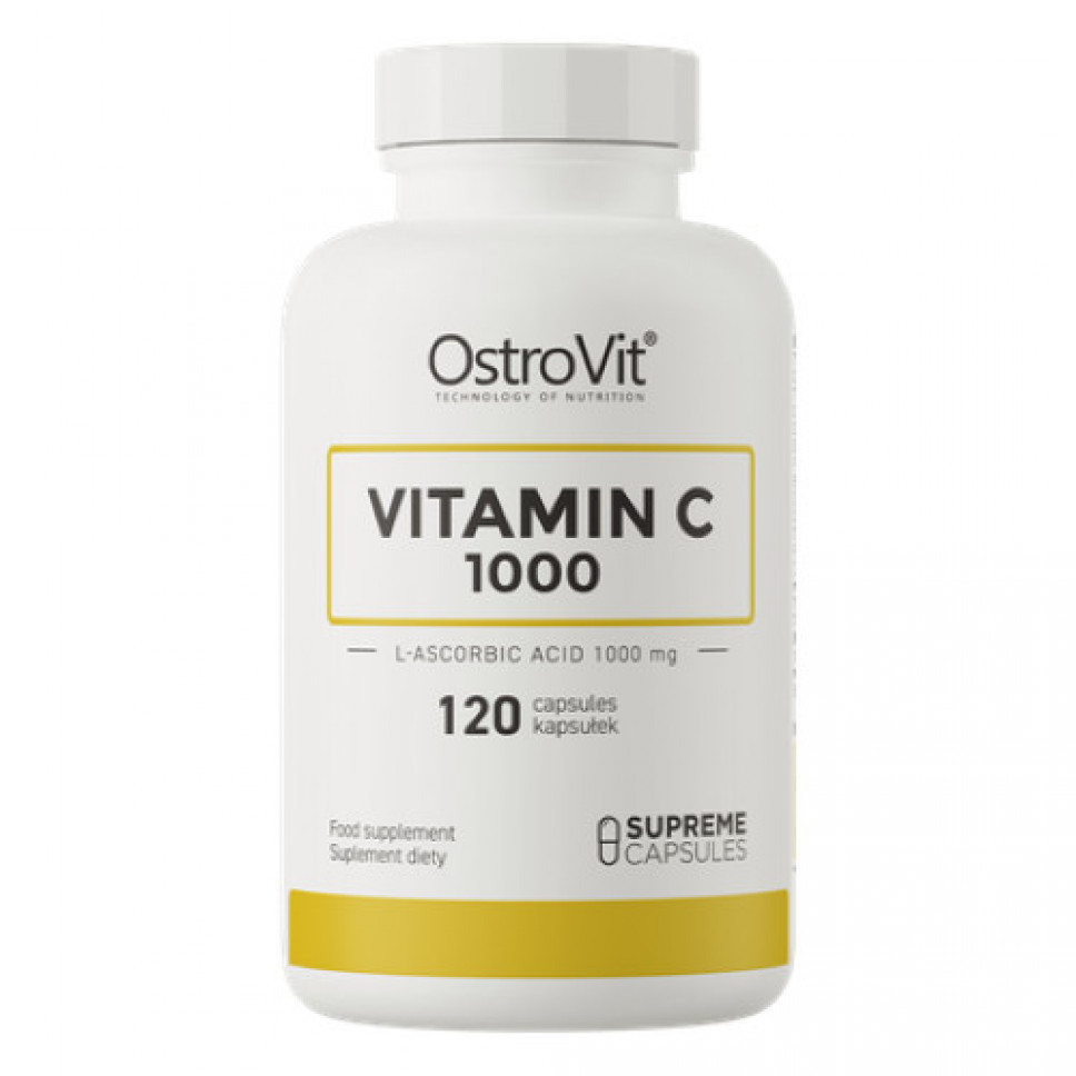 Witamina C 1000 mg, 120 kapsułek - Ostrovit : Suplementy diety