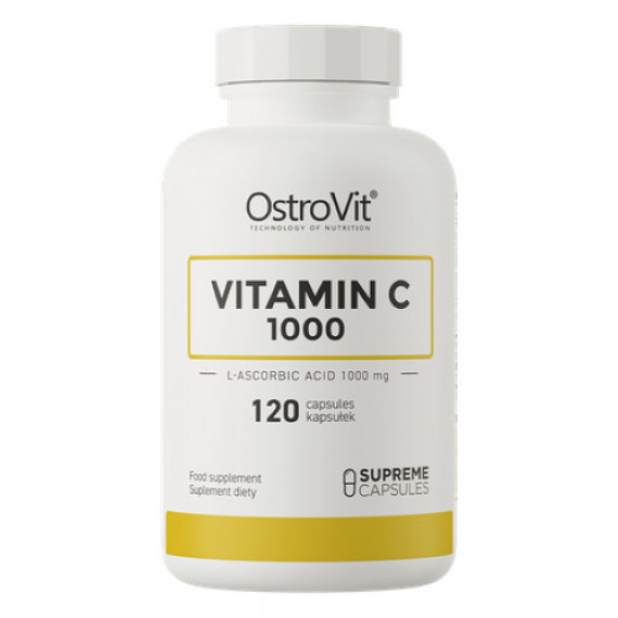 Witamina C 1000 mg, 120 kapsułek - Ostrovit : Suplementy diety