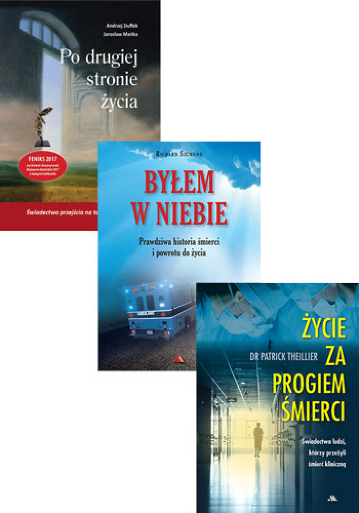 Nowe życie po śmierci - pakiet 3 książek - dr Patrick Theillier, Richard Sigmund, Andrzej Duffek, Jarosław Mańka