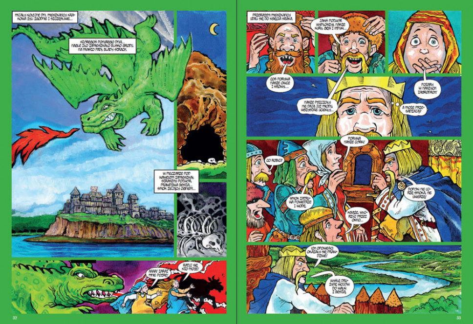 Legendy polskie w komiksie - Paweł Kołodziejski : Komiksy historyczne dla dzieci i młodzieży