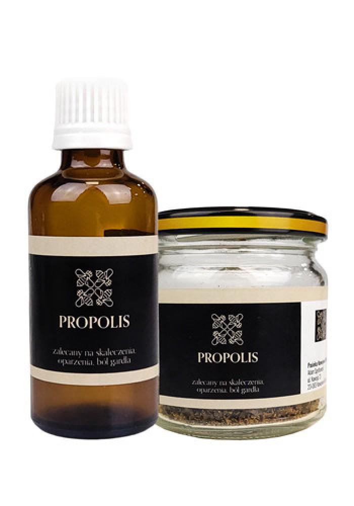 Propolis w zestawie do sporządzania roztworu