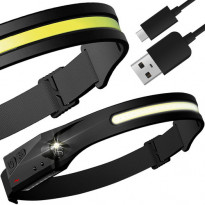 Latarka czołowa LED USB - Trizand