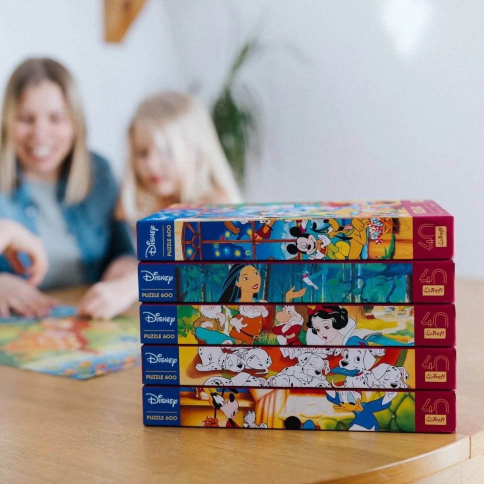 Puzzle Pocahontas, 600 elementów - grafiki Disneya - Trefl : Gry i zabawy dla dzieci