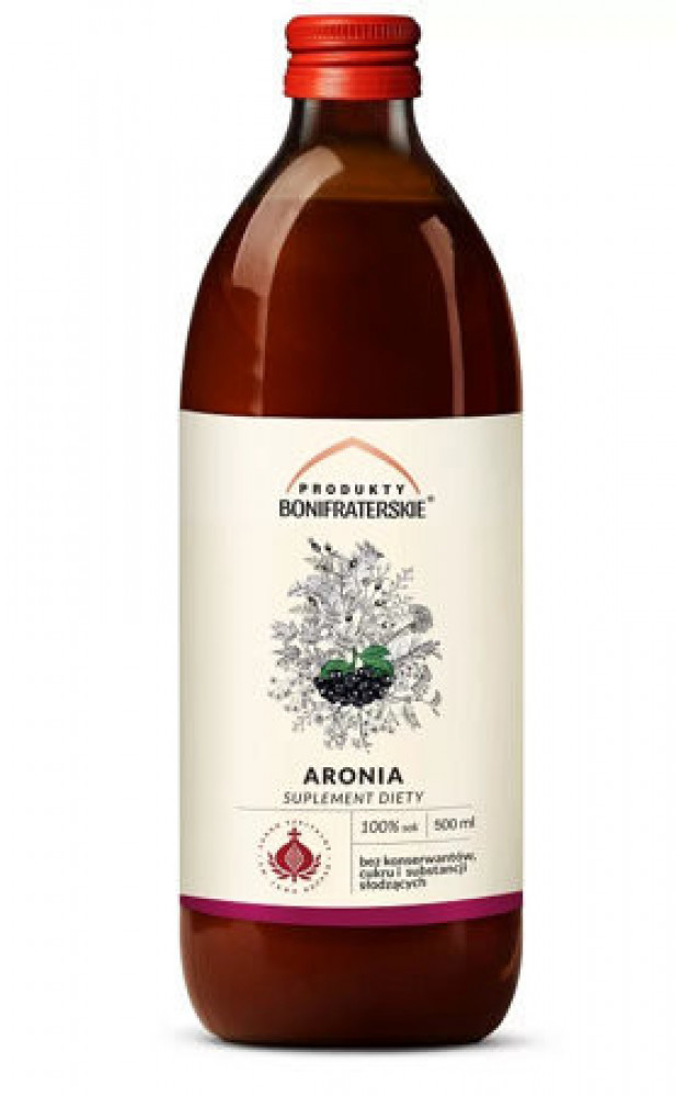 Aronia. Sok, 500 ml - Produkty Bonifraterskie