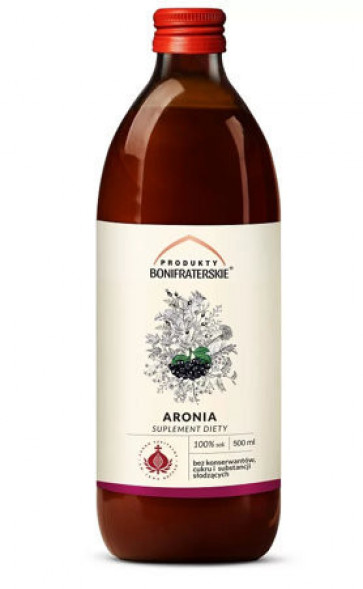 Aronia. Sok, 500 ml - Produkty Bonifraterskie