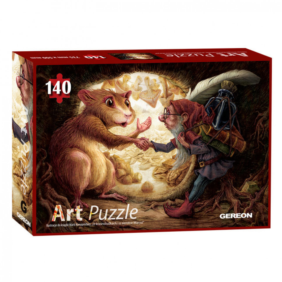 Puzzle O krasnoludkach i o sierotce Marysi - 140 elementów - Gereon